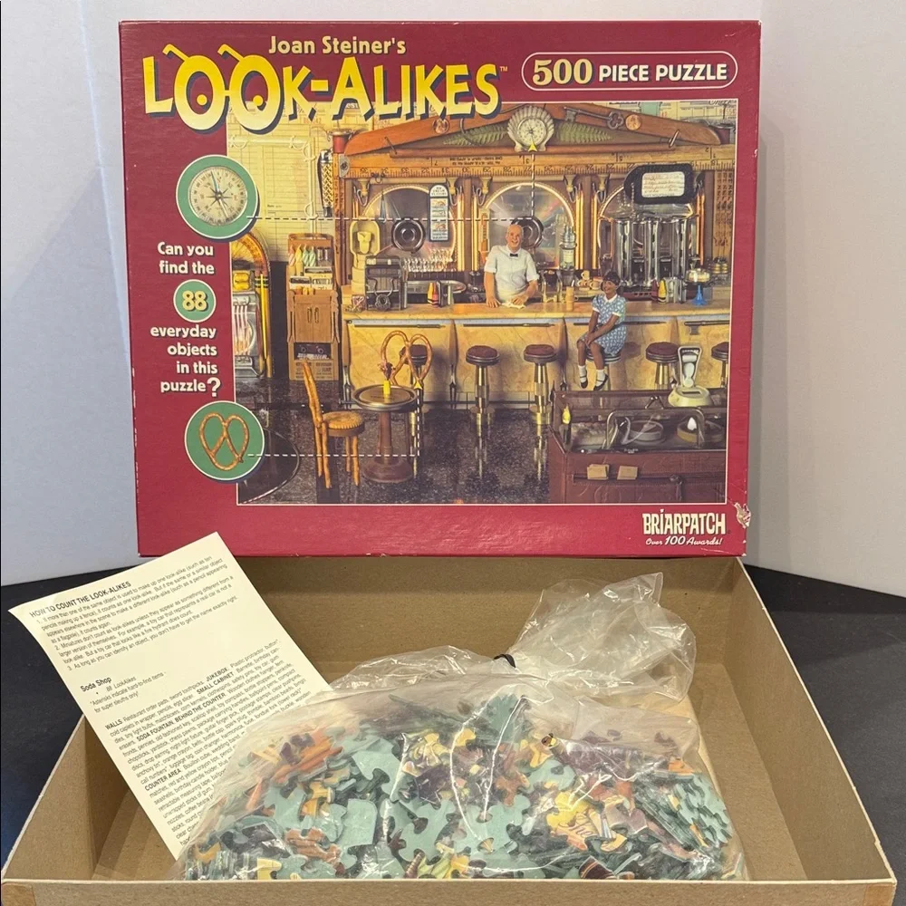 Vintage Briarpatch Joan Steiners Look A Like Puzzles Soda Shoppe - Picture 3 of 4